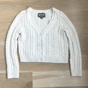 American eagle button front cardigan cream size M